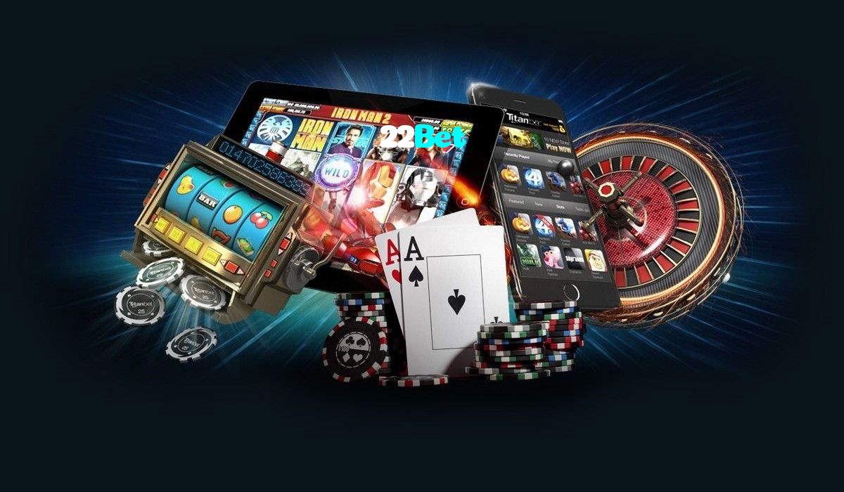 22Bet casino presented on mobile device in Pakistan with slots and live games